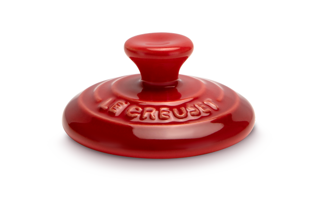 Stoneware Round Magnet Cerise image number 1